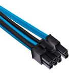 Cavo-singolo-PCIe-premium-con-guaina-confezione-doppia--Gen-4----blu-nero