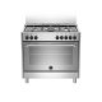 Cucina-90X60-F.lli-Bertazzoni-AMN965EXV-5-fuochi-a-gas-forno-elettrico-multifunzione-inox