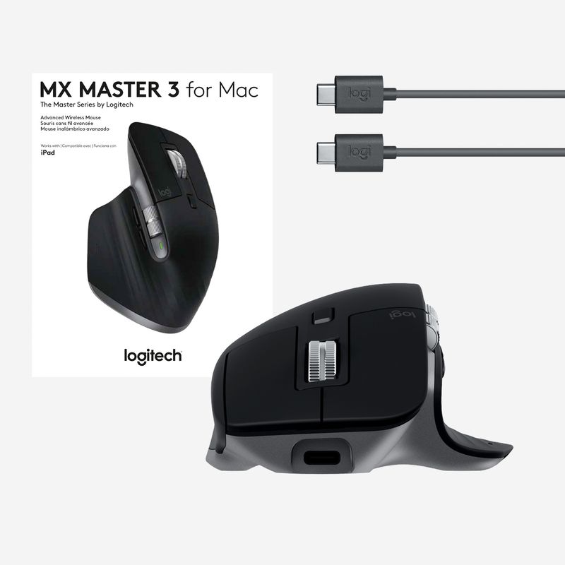 Logitech-MX-Master-3-–-Mouse-Wireless-Avanzato-per-Mac-Scorrimento-Rapido-Design-Ergonomico-4000-DPI-Personalizzabile-USB-C-Risparmio-Energia-Bluetooth-Apple-MacBook-Compatibile-iPad