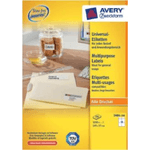 Avery Zweckform Universal - Etichette di carta autoadesive permanenti - bianco - 105 x 148 mm