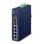 PLANET Industrial L2/L4 4-Port Gestito L2/L4 Gigabit Ethernet 10/100/1000 Blu (Industrial L2/L4 4-Port - 10/100/1000T  2