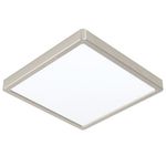 Eglo Plafoniera Moderna Fueva Z Alluminio Nichel Satinato Led Integrato 19,5W