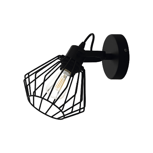 Applique-Industrial-Tabillano-1-Luce-Acciaio-Nero