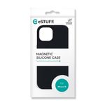 eSTUFF-ES67150025-custodia-per-cellulare-155-cm-6.1-Cover-Nero--Cover-for-INFINITE-ROME-iPhone-15-Black---Magnetic-Cover