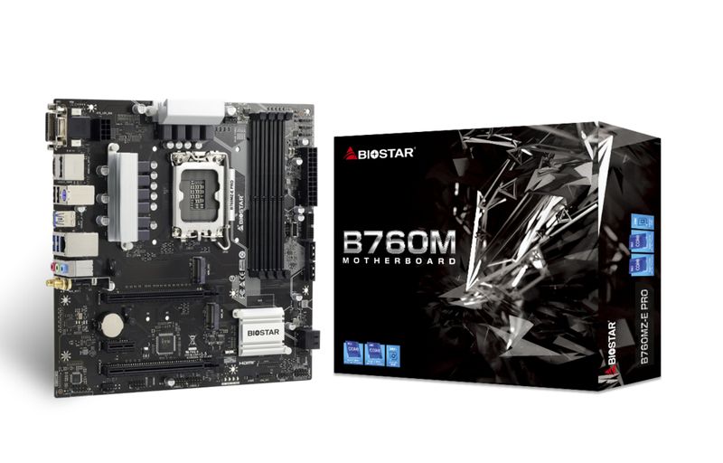 Biostar-B760MZ-E-PRO-scheda-madre-Intel-B760-LGA-1700-micro-ATX