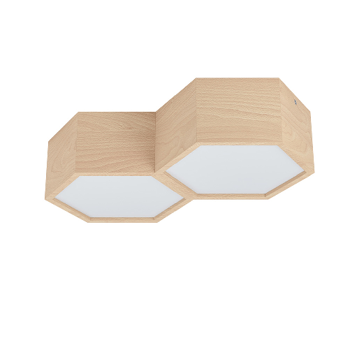 Plafoniera-Industrial-Mirlas-2-Luci-Legno-Marrone