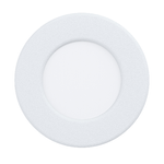 Eglo Faretto Ad Incasso Moderno Fueva 5 In Acciaio Bianco Led Integrato 2,7W 4000K