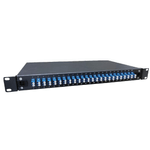 Lanview LVO233845 pezzo di pannello 1U (Fibre patch panel 19" 1U - with 24 x LC duplex - Singlemode connectors - Warrant