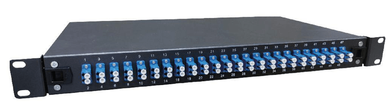 Lanview-LVO233845-pezzo-di-pannello-1U--Fibre-patch-panel-19--1U---with-24-x-LC-duplex---Singlemode-connectors---Warrant