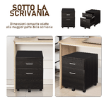 Vinsetto-Schedario-da-Ufficio-Cassettiera-Per-Scrivania-in-Legno-2-Cassetti-Serratura-con-2-Chiavi-Nero-40x45x55.6cm