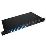 Lanview Fibre patch panel 19" 1U - with 12 x LC duplex - Singlemode connectors - Warranty 300M