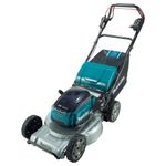 Makita DLM537Z tagliaerba Tagliaerba a spinta Batteria Nero, Blu, Metallico