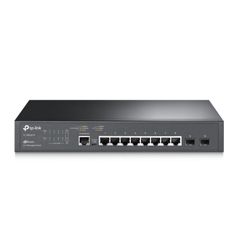 TP-Link-JetStream-TL-SG3210-switch-di-rete-Gestito-L2-L3-Gigabit-Ethernet--10-100-1000--1U-Nero