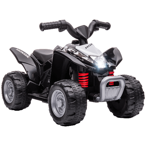 AIYAPLAY-Quad-Elettrico-per-Bambini-18-36-Mesi-con-Luci-LED-Clacson-e-Pedali-65.5x38.5x43.5-cm-Nero