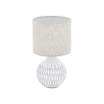 Eglo Lampada Da Scrivania Contemporanea Bellariva 3 1 Luce Ceramica Bianco