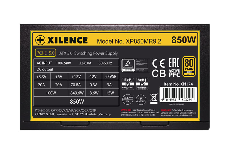 Xilence-Performance-X-Series-XP850MR9.2-alimentatore-per-computer-850-W-20-4-pin-ATX-ATX-Nero-Rosso