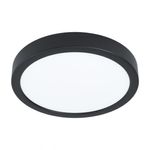 Eglo Plafoniera Moderna Fueva 5 In Acciaio Nero Luce Led 17W 3000K Ip20