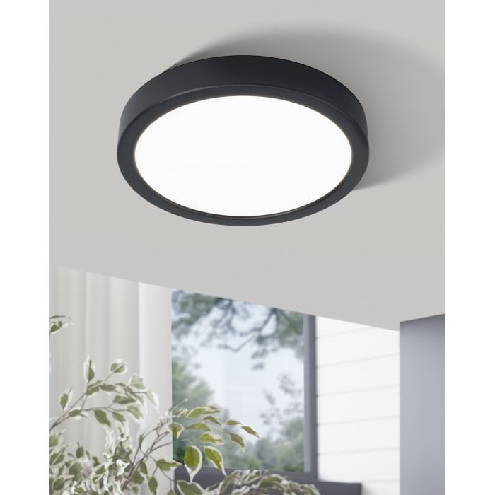 Plafoniera-Moderna-Fueva-5-In-Acciaio-Nero-Luce-Led-17W-3000K-Ip20