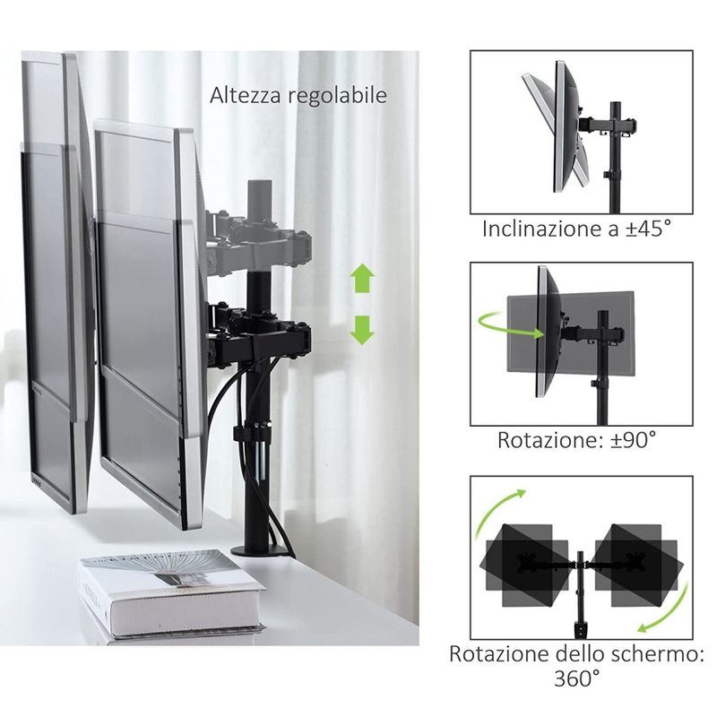 Techly--Braccio-per-doppio-monitor--13-27-pollici-20-kg