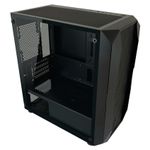 Custodia-Micro-ATX-712MB-Gaming-nero-USB3.2-Audio-senza-alimentatore-PolynomX