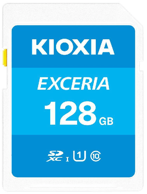 Kioxia-Exceria-128-GB-SDXC-UHS-I-Classe-10--Kioxia-128GB-Exceria-U1-Class-10-SD-card-