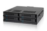 IcyDock-ExpressCage-MB324SP-B---4-Bay-2.5--SAS-SATA-HDD---SSD-Hot-Swap-Cage-for-External-5.25--Bay