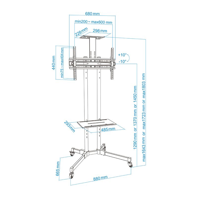 TooQ-FS1470M-B-Supporto-TV-a-parete-1778-cm--70--Nero