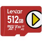 Lexar PLAY microSDXC UHS-I Card 512 GB Classe 10 (512GB Lexar PLAY microSDXC UHS-I cards up to 150MB/s read)