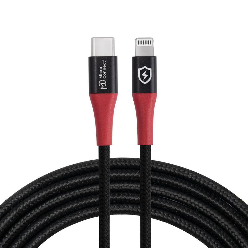 Microconnect-MC-CLIGHTNING-SC-cavo-Lightning-15-m-Nero--Safe-Charge-USB-C-to---lightning-Data-Blocker-cable---1.5m---War