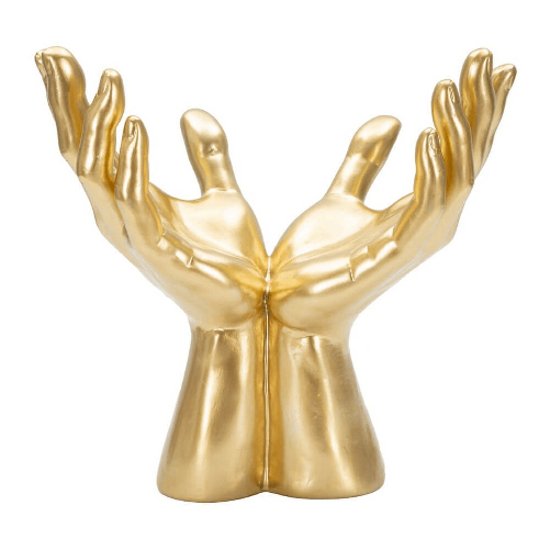 Statua mani peace in resina cm 25X15X24 - PACIS