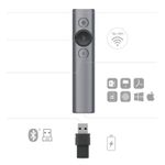 Logitech-Spotlight-puntatore-wireless-Bluetooth-RF-Grigio