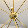 HOMCOM-Lampada-a-Sospensione-in-Metallo-Oro-con-10-Luci-per-Cucina-Soggiorno-e-Camera-da-Letto-65x65x78.5-cm