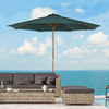 Outsunny-Ombrellone-da-Giardino-3x2.5-m-con-Apertura-a-Corda-8-Stecche-in-Legno-e-Poliestere-Verde-Scuro