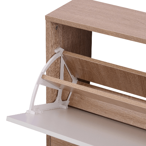 HOMCOM-Mobile-per-Ingresso-in-Legno-Set-3-Pezzi-con-Scarpiera-Appendiabiti-e-Specchio-80x27x46.5cm---Color-Legno