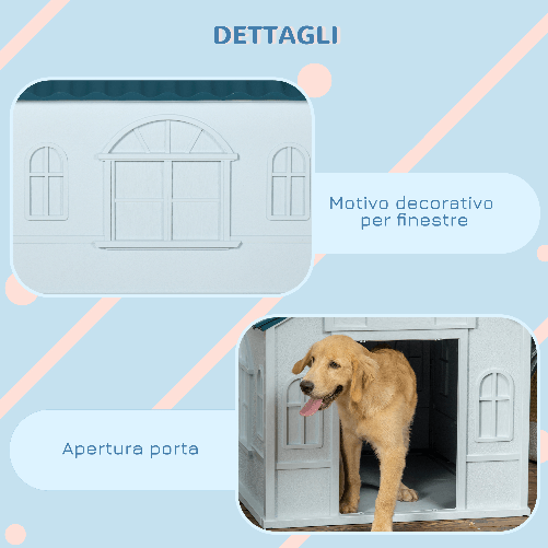 PawHut-Cuccia-per-Cani-di-Taglia-Media-e-Grande-max-30kg-in-PP-Impermeabile-84.2x98.2x82-cm-Blu