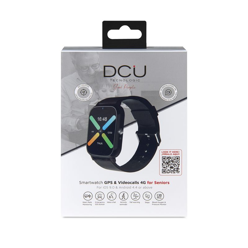 DCU-Advance-Tecnologic-34159040-smartwatch-e-orologio-sportivo-429-cm--1.69--LCD-26-mm-Digitale-360-x-360-Pixel-Touch-screen-4G-Nero-GPS--satellitare-