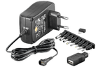 Microconnect-PETRAVEL30-adattatore-e-invertitore-Nero--3-12V-Univ.-Power-Supply---including-USB--8-DC-Adapter---max.-180