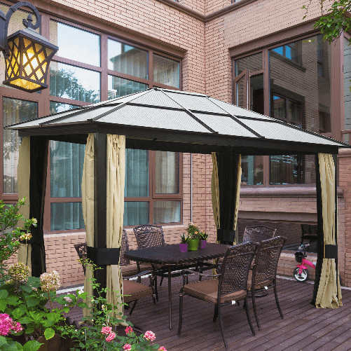 Outsunny-Gazebo-da-Giardino-3x3.6m-in-Alluminio-con-Zanzariera-e-Tetto-in-Policarbonato