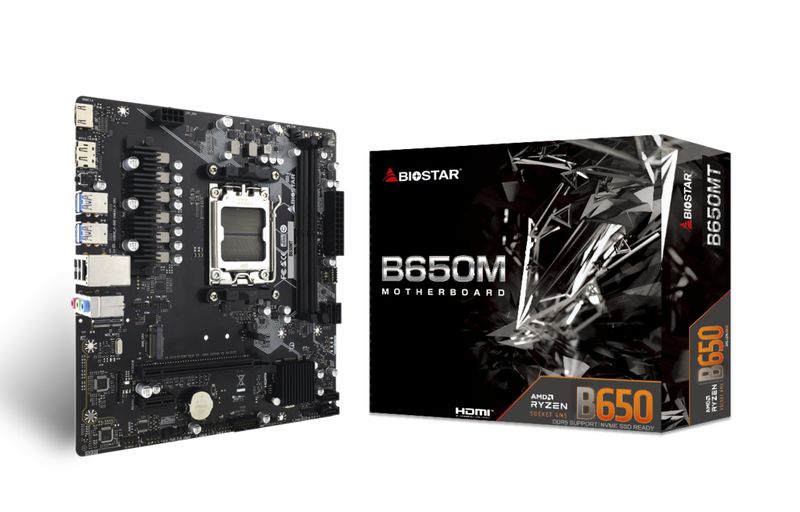 Biostar-B650MT-scheda-madre-AMD-B650-Presa-di-corrente-AM5-micro-ATX