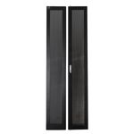 PORTA-IN-METALLO-TRAFORATA-NERA-A-2-ANTE-PER-ARMADI-LINK-42U-LARGHEZZA-600MM-CON-SERRATURA