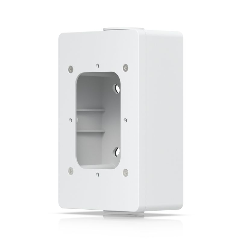 Junction-box-for-UniFi-Access---Readers-and-Intercom-Viewers---that-support-flat-surface-mounting-and-attachment-to-3-4-