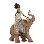 Scultura masai tribale con elefante cm 22,5X12X32,5 - ELEPHAS