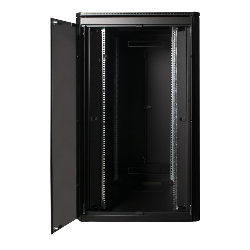 LOGON-RDL26U81BL-rack-26U-Rack-indipendenti-Nero--19--26U-Rack-Cabinet-800-x---1000-x-1342mm-Data-Line-----Black---Warra