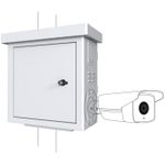 Lanview RCCTV001 rack 0U Bianco (Mini Radius Pole Mounted - CCTV Cabinet For 4 cameras - 450 x 250 x 500mm - White - War