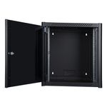 Lanview LOGON RWM12U56BL rack 12U Da parete Nero