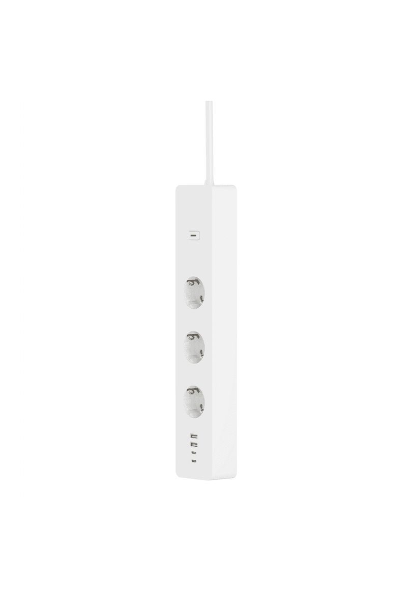 R6132-3-prese-AC-tipo-F-CEE-7-4--15-m-cablato-e-wireless-bianco