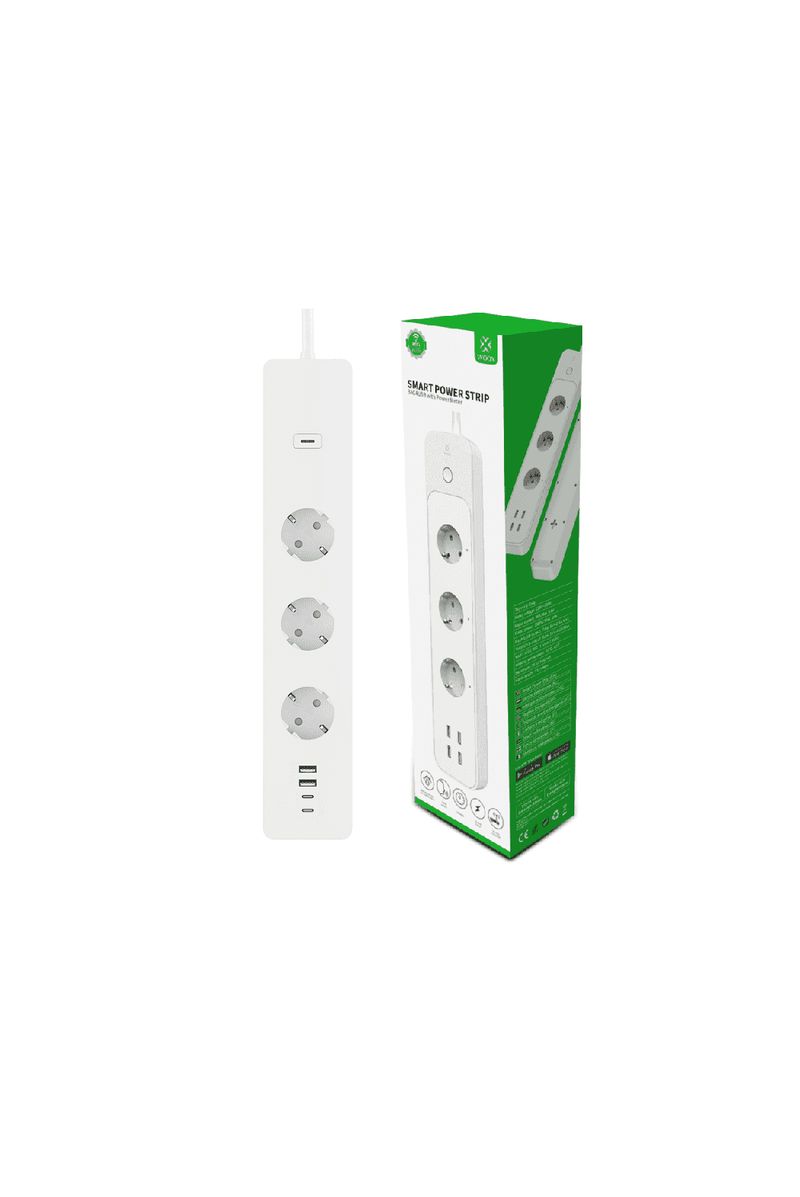 R6132-3-prese-AC-tipo-F-CEE-7-4--15-m-cablato-e-wireless-bianco