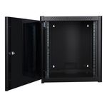 LOGON-RWP12U56BL-rack-12U-Da-parete-Nero--19--12U-Rack-Wall-Mount-Pro---600-x-560-x-645mm---Black---Warranty-60M-