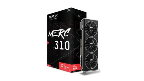 XFX-MERC-310-AMD-Radeon-RX-7900-XTX-24-GB-GDDR6--XFX-RX7900-XTX-Speedster-MERC310-Black-24GB-DDR6-HDMI-3-DP-2615MHz-Cloc