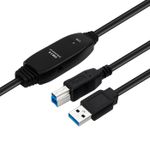 Micro Connect Active USB 3.2 Gen 1 A-B 7m - M-M Black Active USB 3.2 Gen - 1 Cable 7m - Warranty 300M